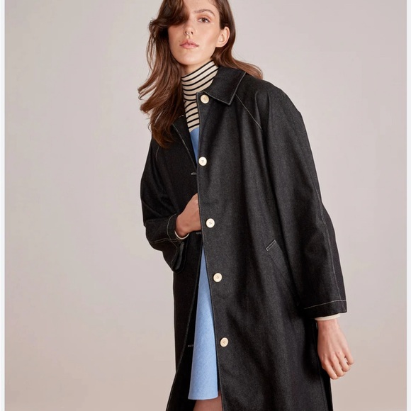 TRF Denim Trench Coat. Size XL - Picture 10 of 13